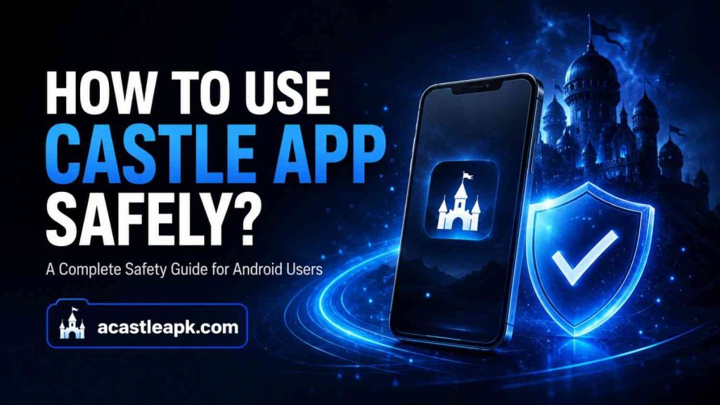 How to use Castle App safely with security shield icon?